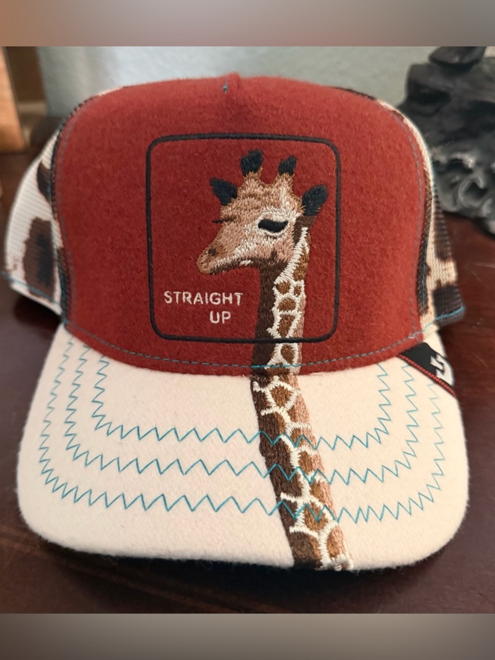 Goorin Bros “Straight Up” Giraffe Hat - The Farm Trucker Cap  - Special Edition